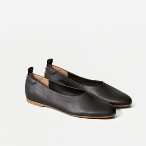 Everlane Black Flats The Italian Leather Day Glove